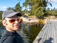 Lunch stop (Kayaking Sweden Sept 2023)