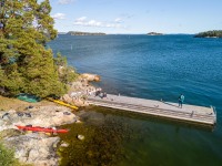 Our lunch stop from the air (Kayaking Sweden Sept 2023)