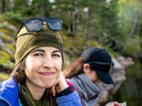 Taking a break by the lake (Kayaking Sweden Sept 2023)