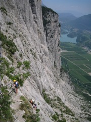 Climbing the cliffs (Lago di Garda, Italy)