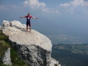 Cris at the top of Monte Stivo (Lago di Garda, Italy)