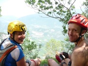 Emily and Chris having lunch (Lago di Garda, Italy)