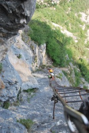 View down the ladder (Lago di Garda)