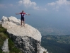 Cris at the top of Monte Stivo (Lago di Garda, Italy)