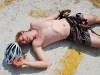 Cris suffers from heat exhaustion after klettersteig (Lago di Garda)