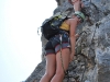 Emily and Frauke on ladder 2 (Lago di Garda)