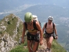 Finishing the klettersteig 2 (Lago di Garda, Italy)