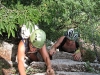 Frauke and Cris climbing rocks 2 (Lago di Garda, Italy)