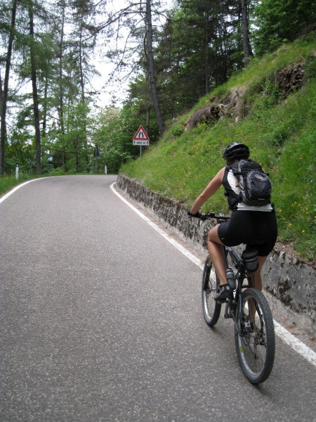 Frauke on road (Lago di Garda)