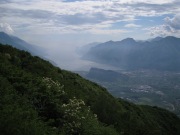 View down valley towards lake (Lago di Garda)