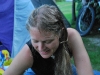 Frauke at the camp site (Lago di Garda)