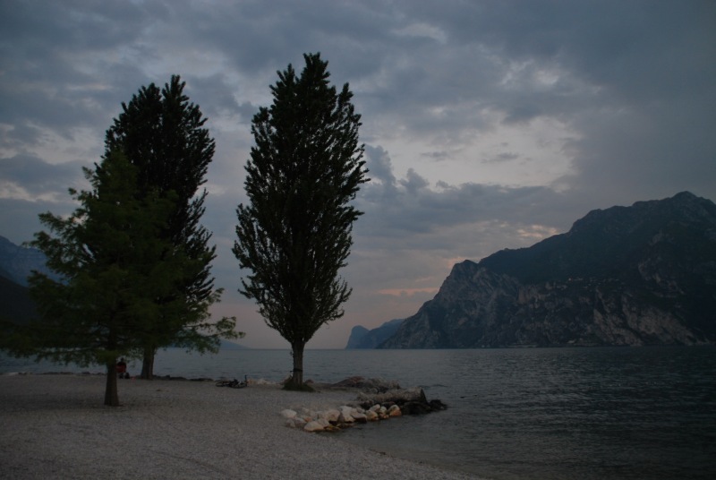 By the lake in the evening (Lago di Garda, Italy)