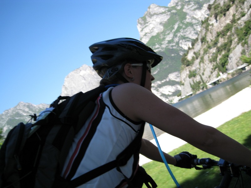 Frauke riding (Lago di Garda, Italy)