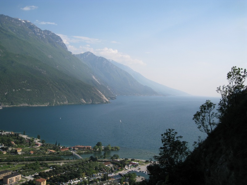 View down to Riva (Lago di Garda, Italy)
