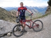 Cris at the top (Lago di Garda, Italy)