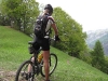 Frauke before descent (Lago di Garda, Italy)