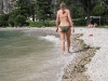Frauke paddling (Lago di Garda, Italy)
