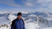 Cris on the summit 4 (Tafeltinden, Norway)