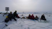 Cris, Tim, Emily, Aly, Hallvard on the summit (Daltinden, Norway)