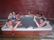In the hot tub (Koppangen, Lyngen Alps)