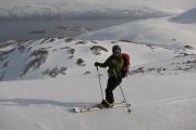 Tim skiing (Rørnestinden, Norway)