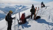 Us at the summit (Langdalstindane, Norway)