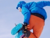 Aly jumping (Rørnestinden, Norway)