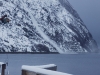 Avalanche outside the lodge (Koppangen, Norway)