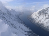 Awesome fiord below (Rørnestinden, Norway)