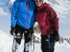 Chris and Em on the summit (Tafeltinden, Norway)