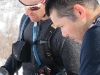 Chris and Tim looking at maps (Daltinden, Norway)