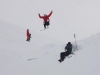 Chris mid jump (Langdalstindane, Norway)