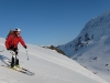 Chris skiing down 2 (Langdalstindane, Norway)