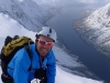 Chris with fiord behind 2 (Rørnestinden, Norway)