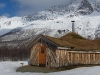 Cool hut with grass roof (Tomesrenna, Norway)