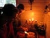 Cris and Emily cooking (Jaegervasshytta, Norway)