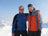 Cris and Martin on the summit (Storgalten, Norway)