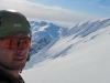 Cris at the summit (Langdalstindane, Norway)