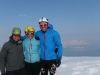Cris, Em, Chris at the summit (Storgalten, Norway)