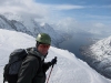 Cris on the summit (Rørnestinden, Norway)