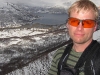 Cris with fiord behind (Tomesrenna, Norway)