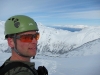 Cris with fiords behind 2 (Daltinden, Norway)