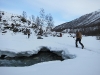 Crossing the river (Daltinden, Norway)