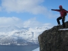 Em poses on a rock (Tomesrenna, Norway)