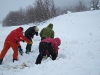 Shoveling snow (Tomakdalen, Norway)