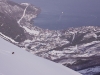 Tim descending (Rørnestinden, Norway)