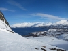 View towards the lodge (Tafeltinden, Norway)