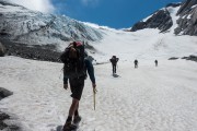Walking up the Frances Glacier (Mountain Rafting Dec 2018