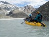 Crossing the Godley Glacier Terminal Lake (Mountain rafting Dec 2018)