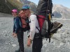Pat with his hastily stowed packraft (Mountain rafting Dec 2018)